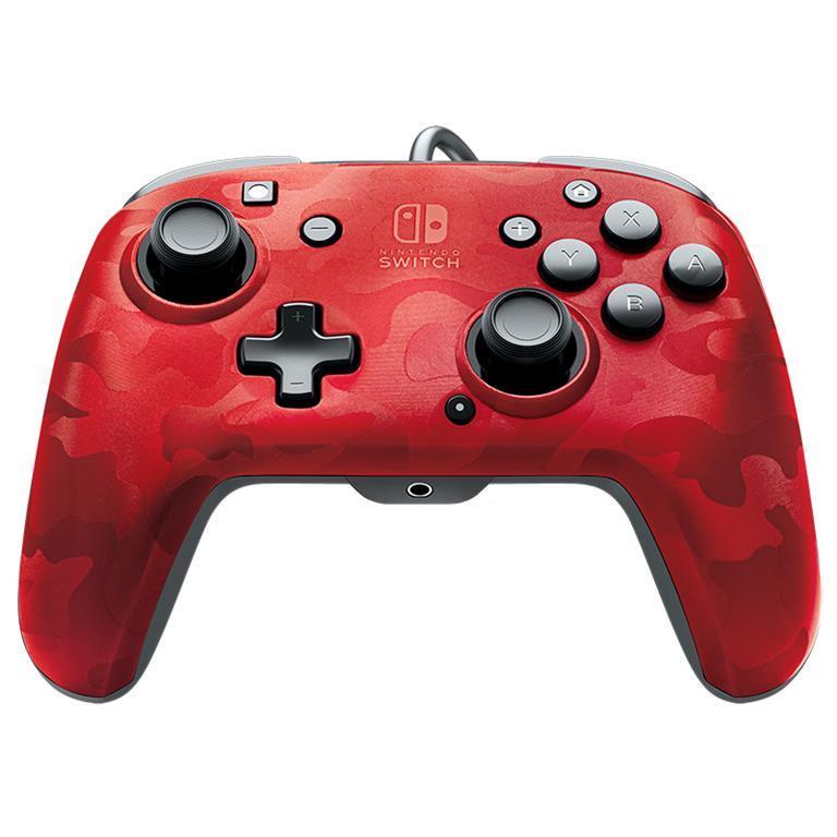 NINTENDO Controller PDP Face Off Deluxe + audio per Nintendo Switch rosso